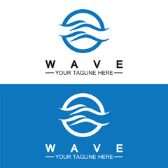 Wave symbol vector illustration design