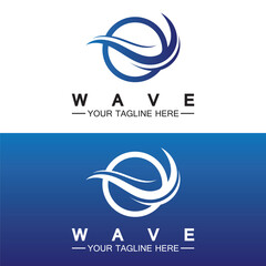 Wave symbol vector illustration design