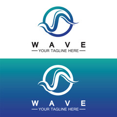Wave symbol vector illustration design