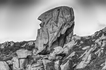 Scenic rocks in Santa Teresa Gallura, Sardinia, Italy - 783672475