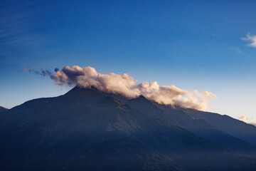 Scenic view from Mösern near Seefeld in Tyrol, Austria, overlooking the stunning Inntal valley.