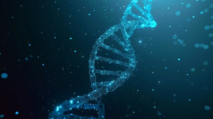 Obraz premium Altered DNA and molecular structures, foundational in the field of scientific biotechnology, genetic engineering, and medical exploration.