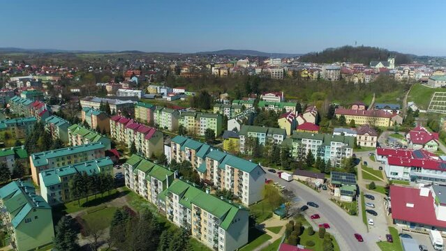 Apartments Street Kochanowskiego Sanok Panorama Aerial View Poland