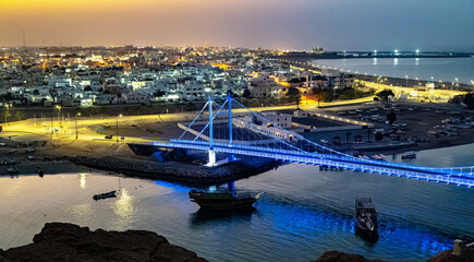 View of the city of Sur, Oman