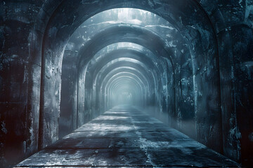 Naklejka premium Embark on an Extraordinary Expedition Through the Uncharted Subterranean Labyrinth Revealing Around Every Twist and Turn in a Cinematic Hyper