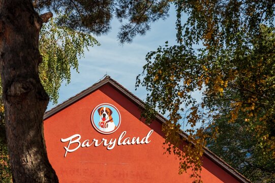Martigny, Vaud Canton, Switzerland - 14 March, 2024: Saint Bernard dog museum Barryland in Switzerland.