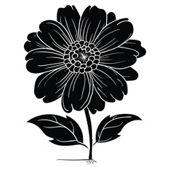 Hand Drawing style of flower vector.
It is suitable for flower or plant icon, sign or symbol.
