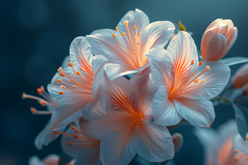 Vibrant floral wallpaper featuring a beautiful arrangement of colorful flowers in full bloom, creating an enchanting and refreshing backdrop for nature-inspired designs and elegant spaces	
