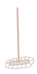 fiber mop illustration