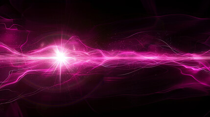 Magenta pink glare, digital flare burst, abstract overlay