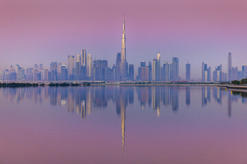 In the modern city of Dubai