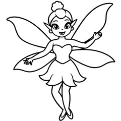 Fototapeta premium hand drawn illustration of an angel - Vector - Vector art - Vector illustration - Vector design - Latest Vector - Ultimate Vector - Premium Vector - Vector pro