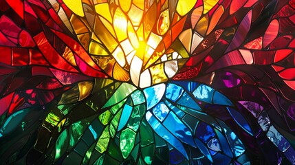 colorful stained glass 