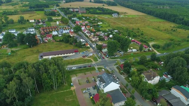 Beautiful Landscape Lukecin Piekny Krajobraz Aerial View Poland