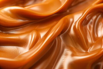 Silky caramel wave texture