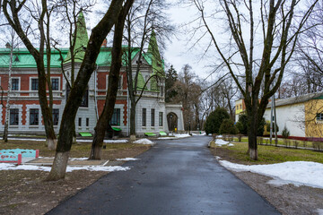The Kozel-Poklevskikh palace in the village of Krasny Bereg, Belarus.