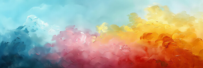 Abstract Watercolor Rainbow Gradient Background for Creative Design