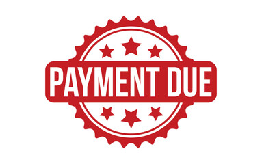 Payment Due rubber grunge stamp seal vector