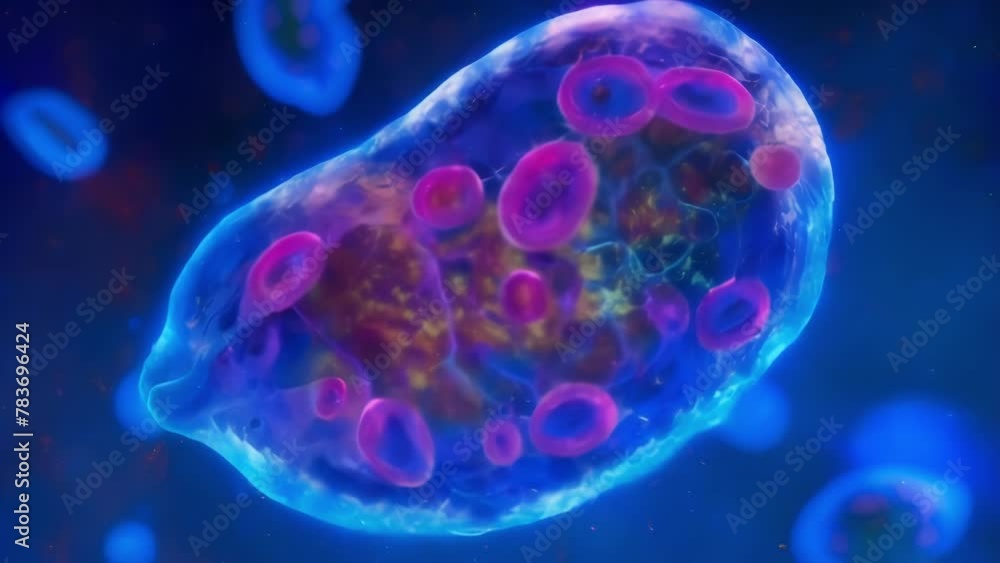 Aufkleber a crosssection of a mitochondrion revealing its three distinct layers the outer membrane the inner m