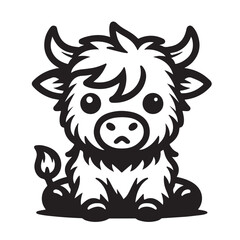 Highland Cow Svg Bundle, Silhouette, Vector