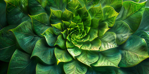 Fototapeta premium Vibrant Green Succulent Plant Close-Up - Nature Background