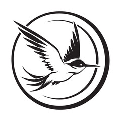Swallow Logo Brand Flying Bird Icon, Animal Vector, Design