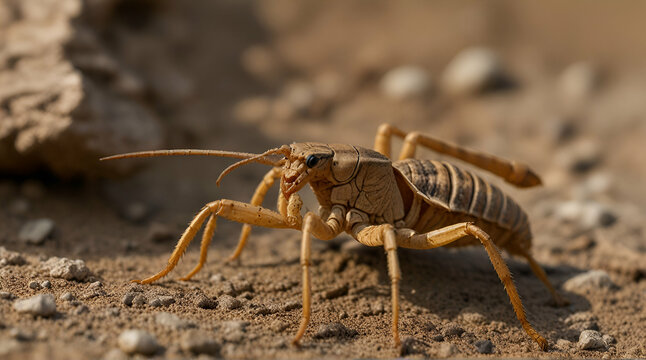 Florida striped scorpion - Centruroides vittatus.generative.ai 