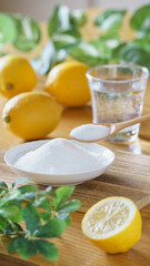 クエン酸・イメージ｜クエン酸(粉末)とレモン