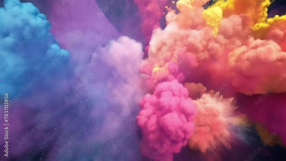Aufkleber each chemical reaction brings a new burst of color creating a constantly evolving and captivating di