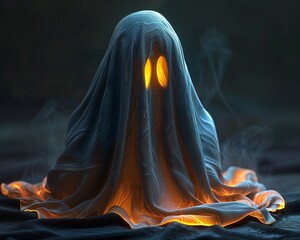 A snuggly phantom, wrapped in a spectral blanket