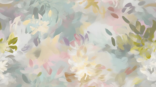 soft light muted pastel abstract floral background wallpaper pattern