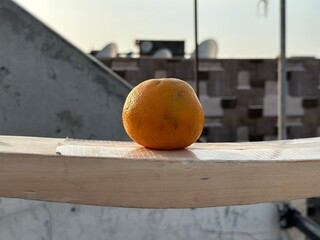 orange on the table
