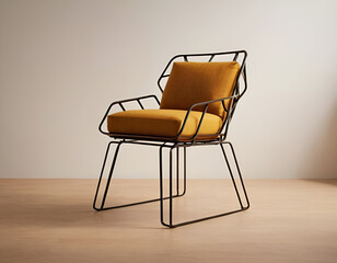 Elegant Minimalist Furniture and Decor in Warm Interior Setting