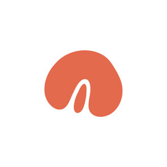 Abstract shape in boho style