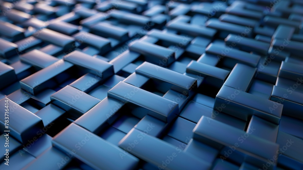 Poster a geometric pattern rendered in a 3d style ai generated illustration