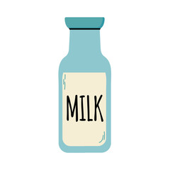 Milk bottle icon clipart avatar logotype isolated vector illustration