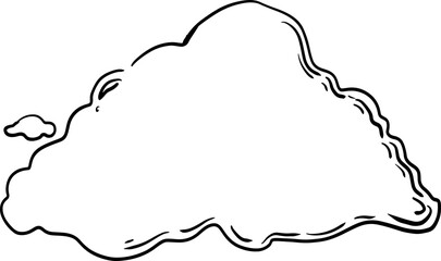 hand drawn cloud