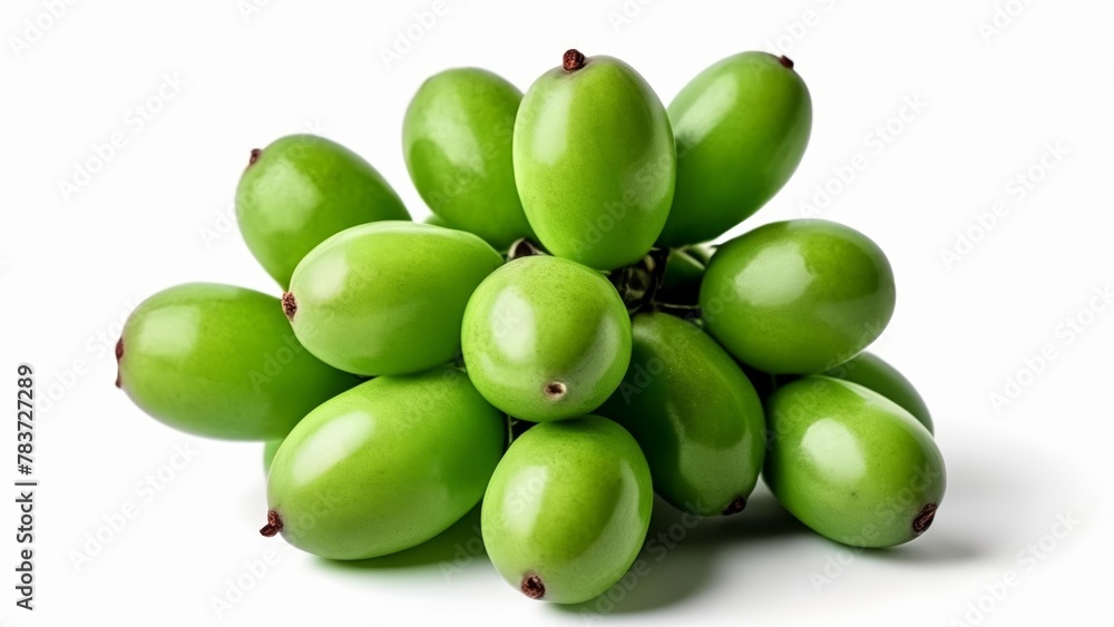 Sticker  Fresh vibrant green pears ready for harvest