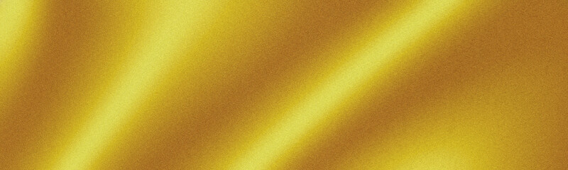 Fototapeta premium Panaromic Golden Gradient Background With Grainy Texture