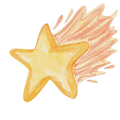 watercolor comet © draftphic