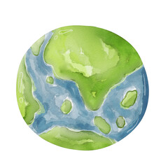 watercolor earth © draftphic