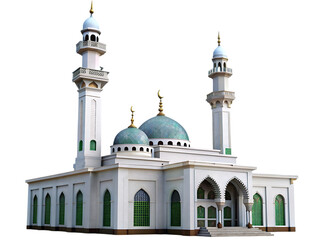 mosque building isolated
