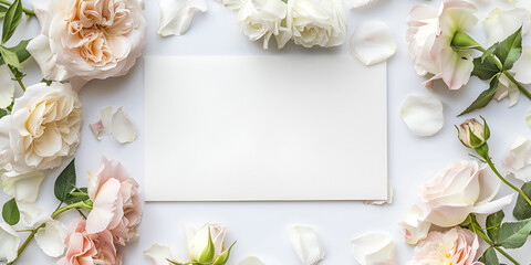 Flowers composition White flowers on gray background. Spring concept. Flat lay, top view