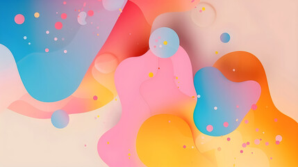 Multiple colorful bubbles of various sizes floating on a vibrant abstract background, creating a dynamic and vibrant visual display.