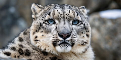 Obraz premium close up portrait of a leopard