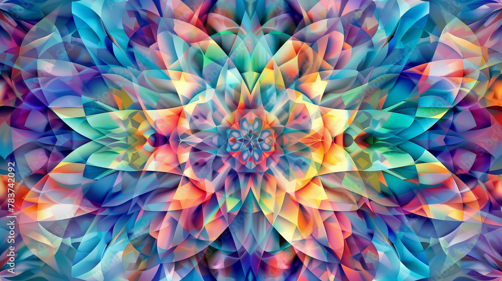 Poster background. abstract. pattern. abstract kaleidoscope background. beautiful multicolor kaleidoscope t