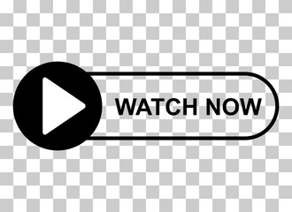 Watch now icon, website online button player symbol, play video vector illustration - 783744826