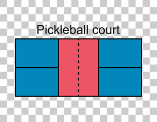 Pickleball racket sport, indoor court paddle icon, web flat symbol vector illustration - 783744845