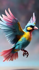 Obraz premium rainbow lorikeet in flight