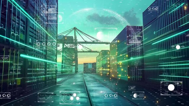 Next-gen supply chain logistics with real-time tracking information visualization 